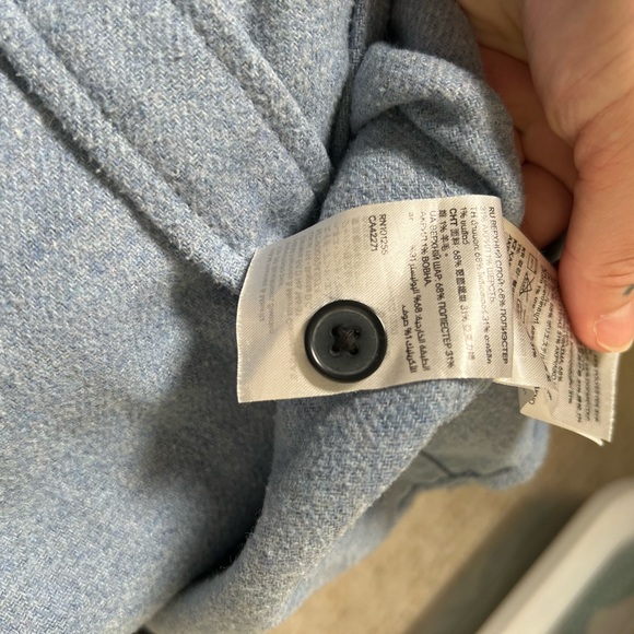 H&M Blue Lightweight Shirt Jacket Size L - Picture 6 of 6